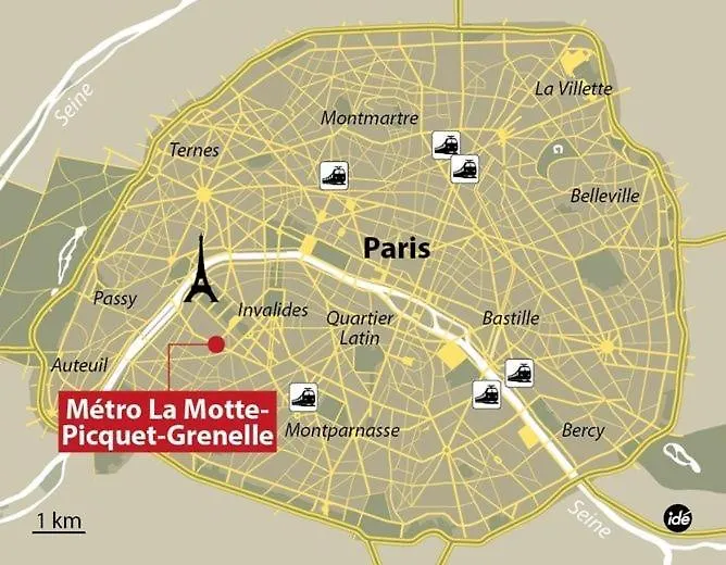 아파트 Appartement Prive Chic Paris - Tour Eiffel